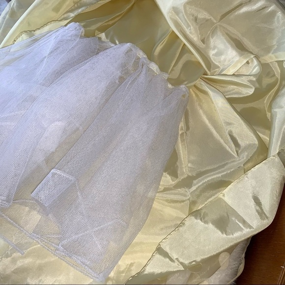 Masquerade Prom Dress, Yellow Tulle w/Polka Dots, sz 5/6 - Picture 11 of 11